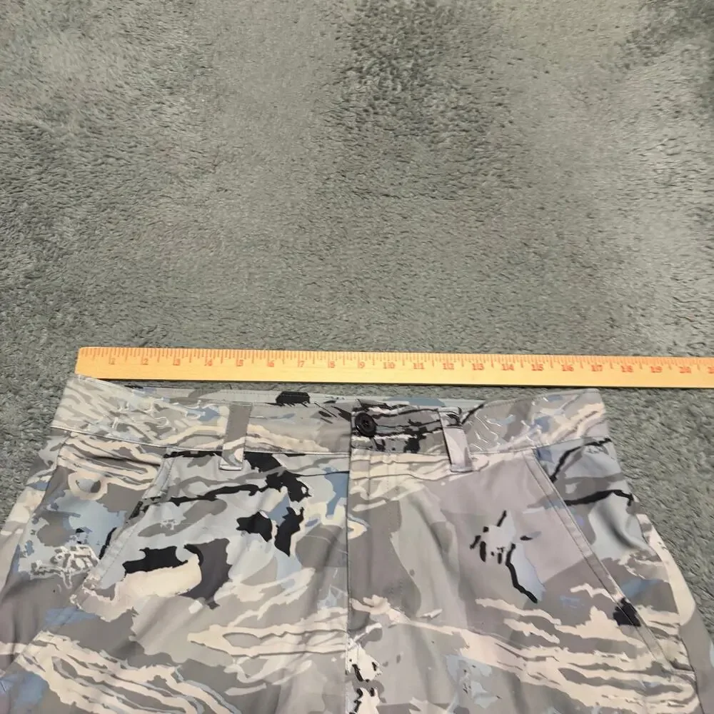 Under Armour Shorts Mens 32 Shoreman Boardshorts blue hydro camo HeatGear Loose